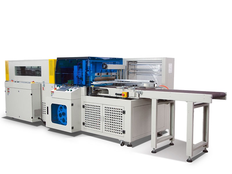 經(jīng)濟型全自動高速邊封收縮包裝機WRL-5545HI+WRS-5030LW